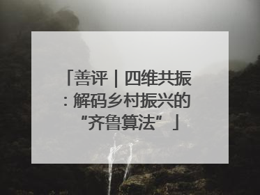 善评｜四维共振：解码乡村振兴的“齐鲁算法”