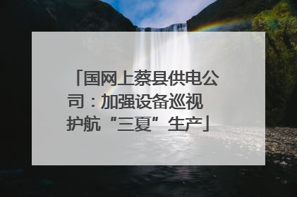 国网上蔡县供电公司：加强设备巡视 护航“三夏”生产