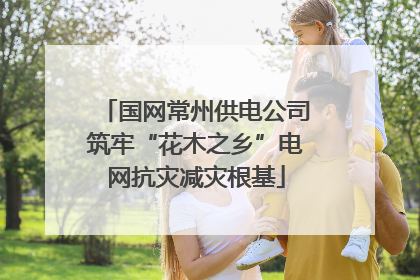 国网常州供电公司筑牢“花木之乡”电网抗灾减灾根基