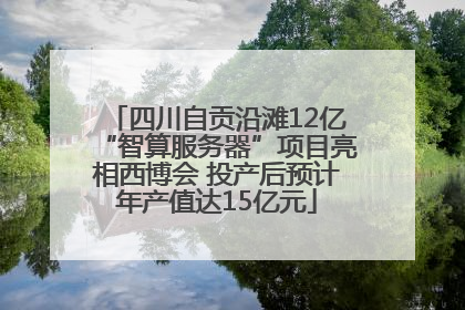 四川自贡沿滩12亿“智算服务器”项目亮相西博会 投产后预计年产值达15亿元