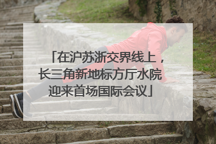 在沪苏浙交界线上，长三角新地标方厅水院迎来首场国际会议