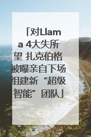 对Llama 4大失所望 扎克伯格被曝亲自下场组建新“超级智能”团队
