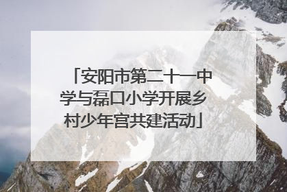 安阳市第二十一中学与磊口小学开展乡村少年宫共建活动