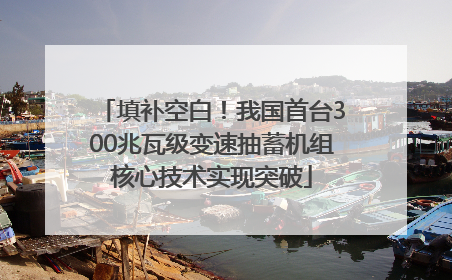 填补空白！我国首台300兆瓦级变速抽蓄机组核心技术实现突破
