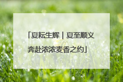 夏耘生辉｜夏至顺义奔赴浓浓麦香之约