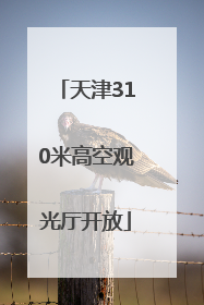 天津310米高空观光厅开放