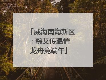 威海南海新区：粽艾传温情 龙舟竞端午