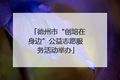 德州市“创培在身边”公益志愿服务活动举办