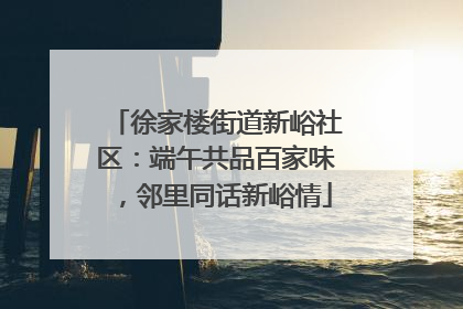 徐家楼街道新峪社区：端午共品百家味，邻里同话新峪情