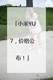 小米YU7，价格公布！
