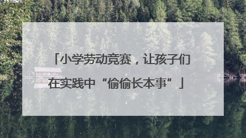 小学劳动竞赛，让孩子们在实践中“偷偷长本事”