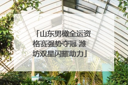 山东男橄全运资格赛强势夺冠 潍坊双星闪耀助力