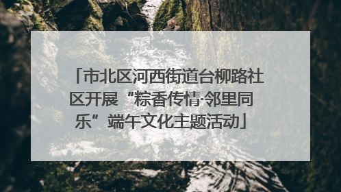 市北区河西街道台柳路社区开展“粽香传情·邻里同乐”端午文化主题活动