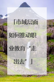 市域层面如何推动职业教育“走出去”