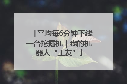 平均每6分钟下线一台挖掘机｜我的机器人“工友”