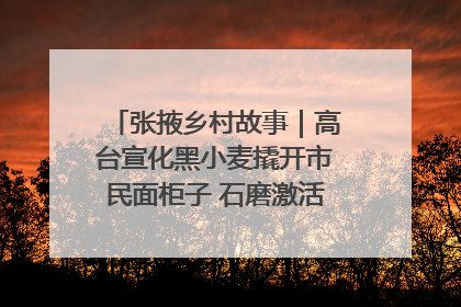 张掖乡村故事｜高台宣化黑小麦撬开市民面柜子 石磨激活村集体钱匣子