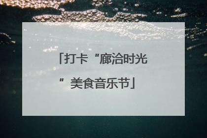 打卡“廊洽时光”美食音乐节