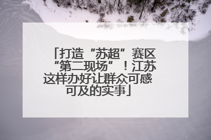 打造“苏超”赛区“第二现场”！江苏这样办好让群众可感可及的实事