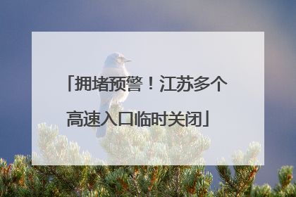 拥堵预警！江苏多个高速入口临时关闭