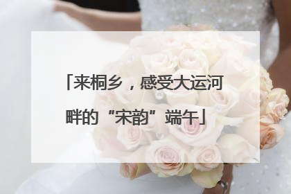 来桐乡，感受大运河畔的“宋韵”端午