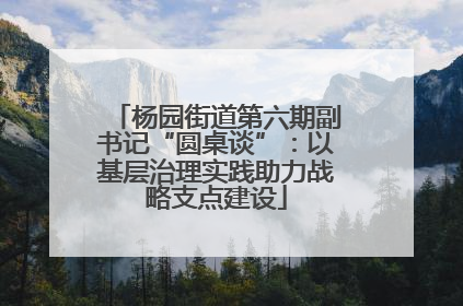 杨园街道第六期副书记“圆桌谈”：以基层治理实践助力战略支点建设