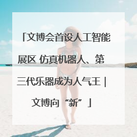 文博会首设人工智能展区 仿真机器人、第三代乐器成为人气王|文博向“新”