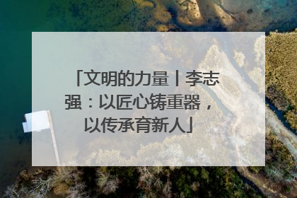 文明的力量丨李志强：以匠心铸重器，以传承育新人