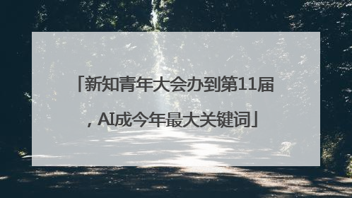新知青年大会办到第11届，AI成今年最大关键词