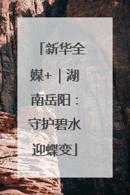 新华全媒+｜湖南岳阳：守护碧水迎蝶变