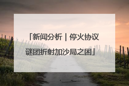 新闻分析｜停火协议谜团折射加沙局之困