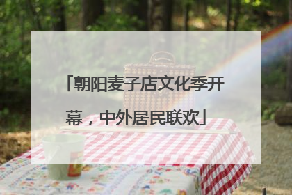 朝阳麦子店文化季开幕，中外居民联欢