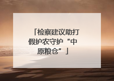检察建议助打假护农守护“中原粮仓”