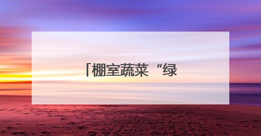 棚室蔬菜“绿”起来 农民日子“红”起来