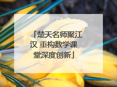 楚天名师聚江汉 重构数学课堂深度创新