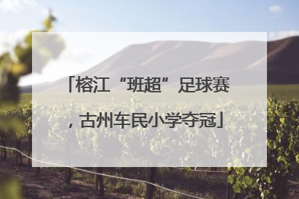 榕江“班超”足球赛，古州车民小学夺冠