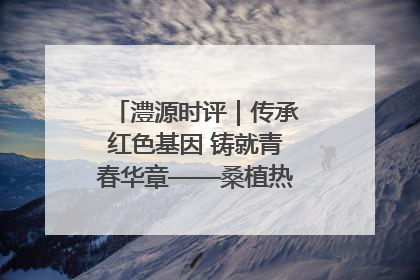澧源时评｜传承红色基因 铸就青春华章——桑植热土上的青春长征