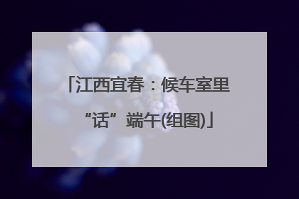 江西宜春：候车室里“话”端午(组图)