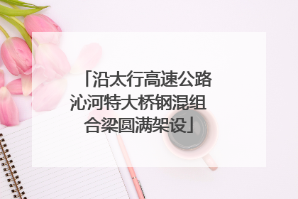 沿太行高速公路沁河特大桥钢混组合梁圆满架设