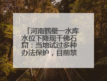 河南鹤壁一水库水位下降现千佛石窟：当地试过多种办法保护，目前禁止打卡