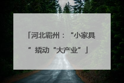 河北霸州：“小家具”撬动“大产业”