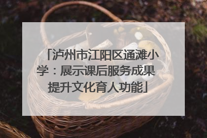 泸州市江阳区通滩小学：展示课后服务成果 提升文化育人功能
