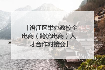 洛江区举办政校企电商（跨境电商）人才合作对接会
