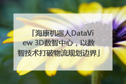 海康机器人DataView 3D数智中心，以数智技术打破物流规划边界