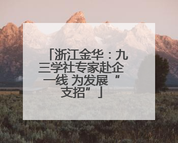 浙江金华：九三学社专家赴企一线 为发展“支招”