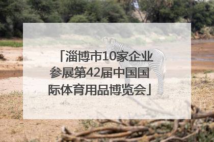 淄博市10家企业参展第42届中国国际体育用品博览会