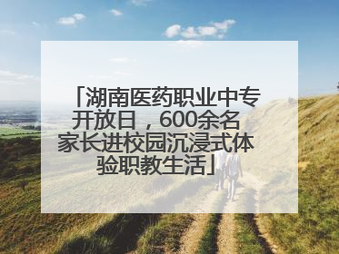 湖南医药职业中专开放日，600余名家长进校园沉浸式体验职教生活
