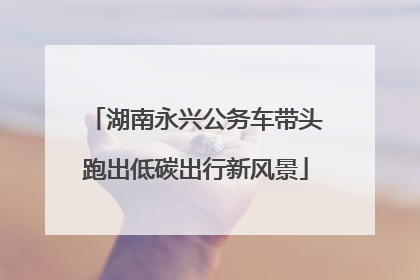 湖南永兴公务车带头跑出低碳出行新风景