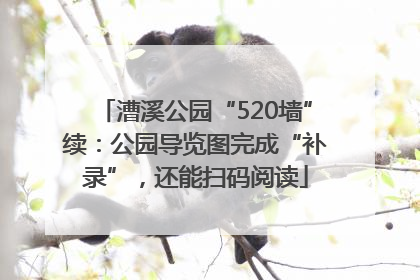 漕溪公园“520墙”续：公园导览图完成“补录”，还能扫码阅读