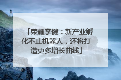 荣耀李健：新产业孵化不止机器人，还将打造更多增长曲线