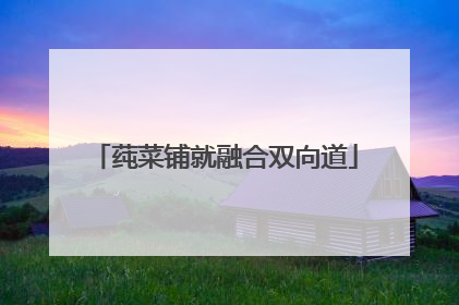 莼菜铺就融合双向道